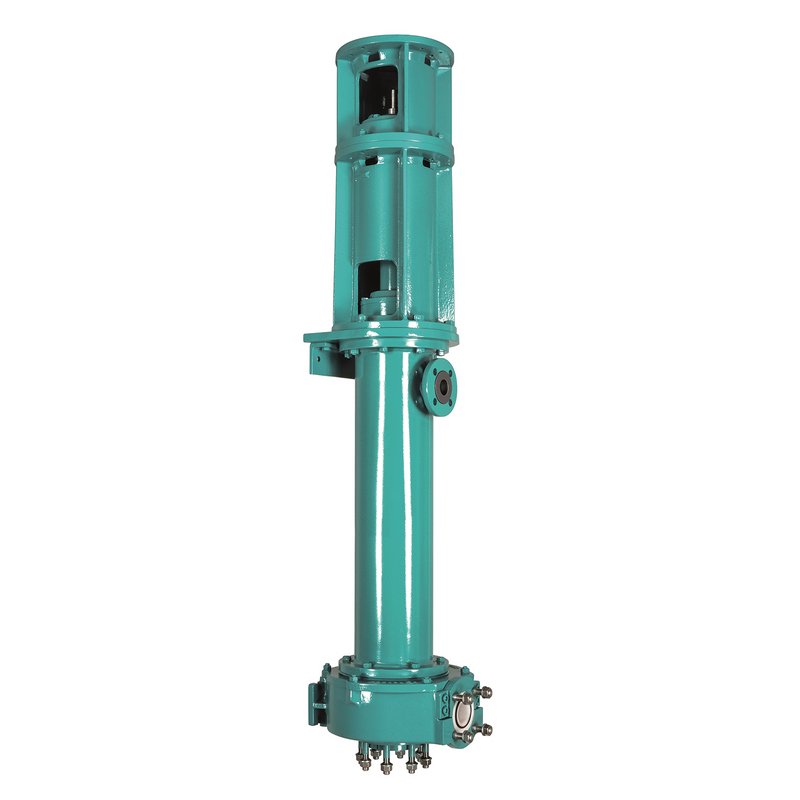 Vertical chemical tank pump